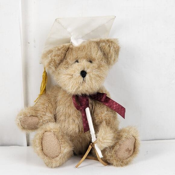 Vintage Boyd's Head Bean Collection Brown MISS GRADUATE Plush Stuffed Bear Toy - Picture 5 of 13
